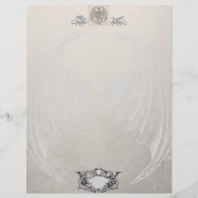 Wyvern Kung Letterhead Brevhuvud (Framsida)