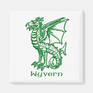 Wyvern medeleval heraldry magnet