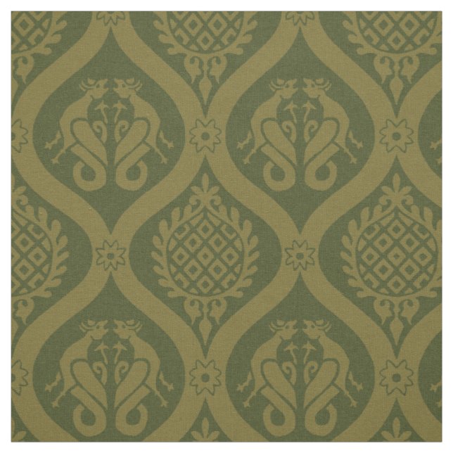 Wyvern Ogee, Mörk Golden Olive Tyg (Provkarta)