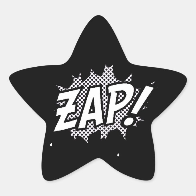 &Wzappower Stjärnformat Klistermärke (Framsida)