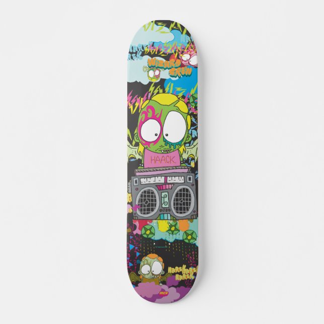 WZRD HAACK -lekort Skateboard Bräda 20 Cm (Framsida)