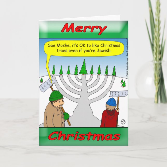 x04 Det är roligt att vara judisk vid julen. Helgkort (Framsida)