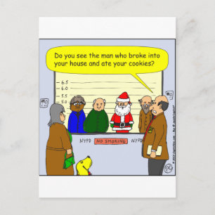 x27 Santa fattig in i din tecknad Helg Vykort