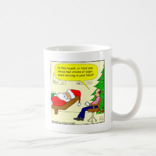 x30 Santa talar till hans terapeut - tecknad Kaffemugg