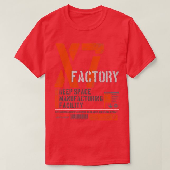 X7 Factory Station T Shirt (Design framsida)