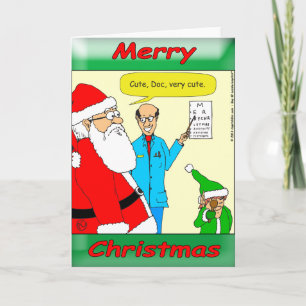 x80 Santa går till ögadoktorn Helgkort