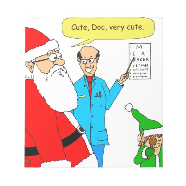 x80 söt öga doktor-tecknad anteckningsblock (Framsida)