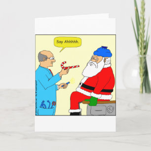 x85 Santa say ahh Tecknad Helgkort