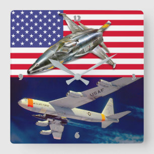 X-15 "MACH 6" USA FYRKANTIG KLOCKA