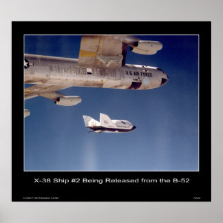 X-38 Frakt #2 frigörs från B-52 Poster
