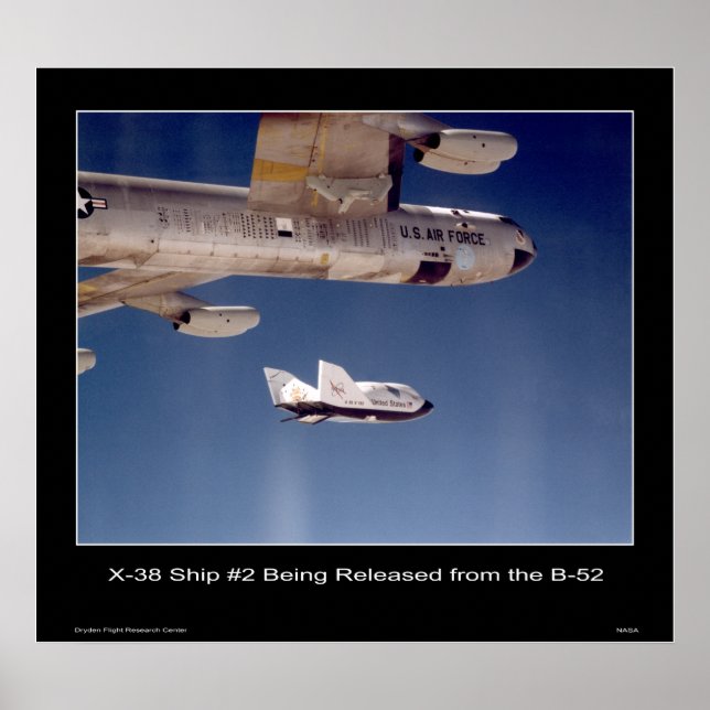 X-38 Frakt #2 frigörs från B-52 Poster (Framsidan)