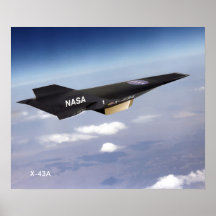 X-43A Hypersonic Ramjet poster 20 x 24 tum