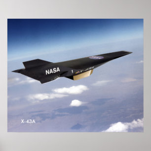X-43A Hypersonic Ramjet poster 20 x 24 tum