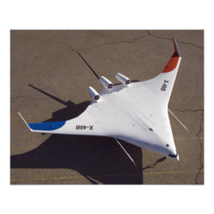 X-48B Obemannad luftfart fordon 4 i blandad Vinge Fototryck