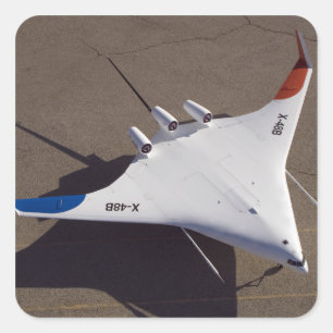 X-48B Obemannad luftfart fordon i blandad Vinge Fyrkantigt Klistermärke