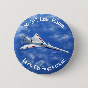 X-59 Supersonic Jet-flygplan med låg starthastighe Knapp
