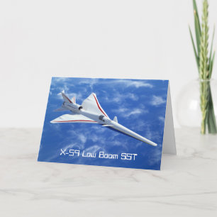 X-59 Supersonic Jet-flygplan med låg starthastighe Kort