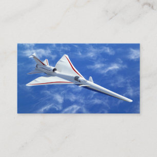 X-59 Supersonic Jet-flygplan med låg starthastighe Visitkort
