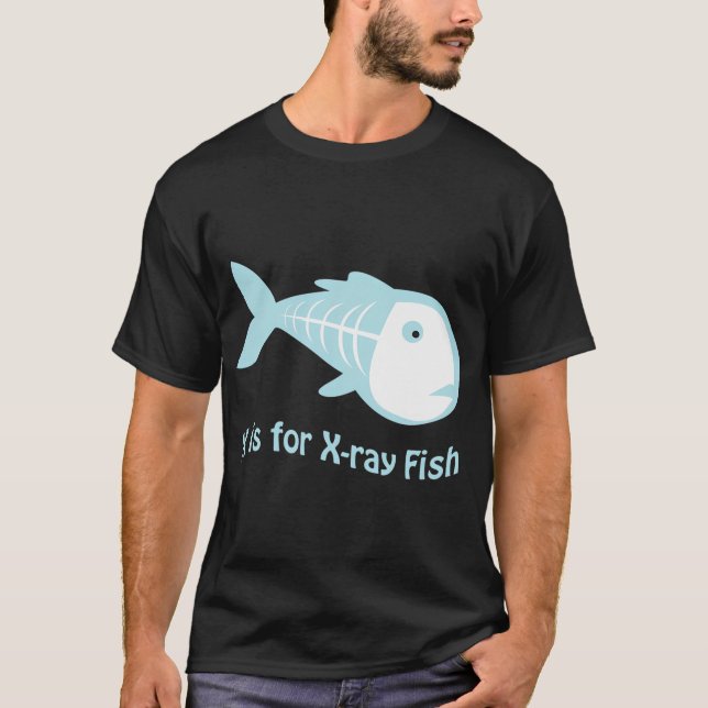 X är för Röntgenfisk T Shirt (Framsida)