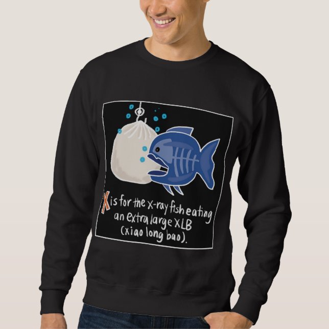 X är för XLB Crewnacksvattshirt Lång Ärmad Tröja (Framsida)