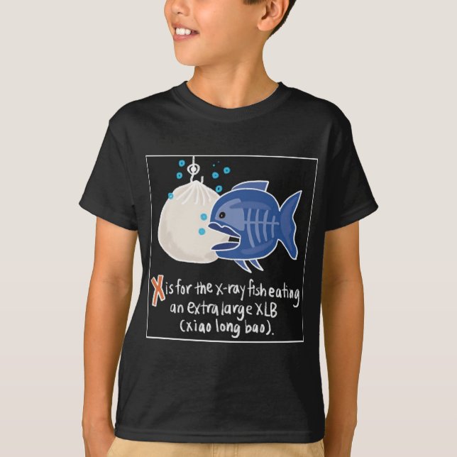 X är för XLB Kids T-shirt (Framsida)