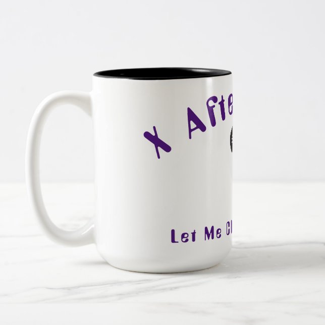 X efter timmars poddsändning Två-Tonad mugg (Vänster)