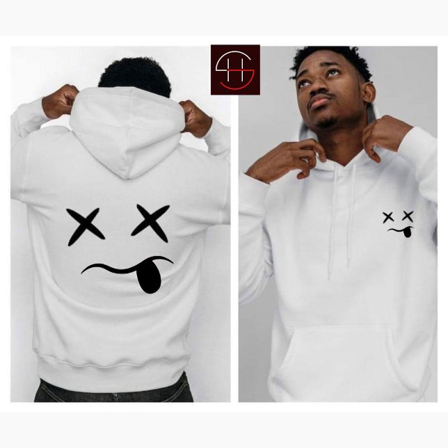 X Eyed Smile Ansikte Hoodie (Skapare uppladdad)