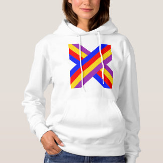 X färglös design t shirt