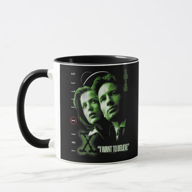 X-filer som jag vill tro mugg (Vänster)