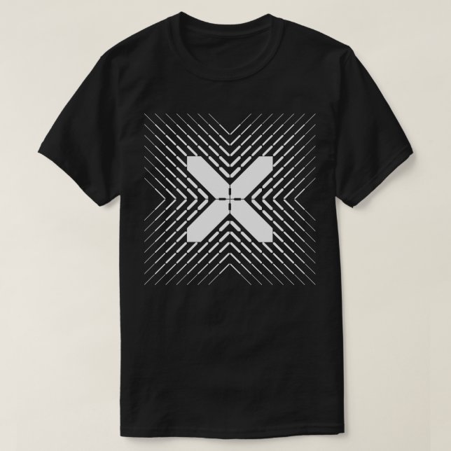 x geometriskt tecken t shirt (Design framsida)