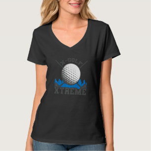 X Golf Xtreme Golfboll och golfklubba T Shirt