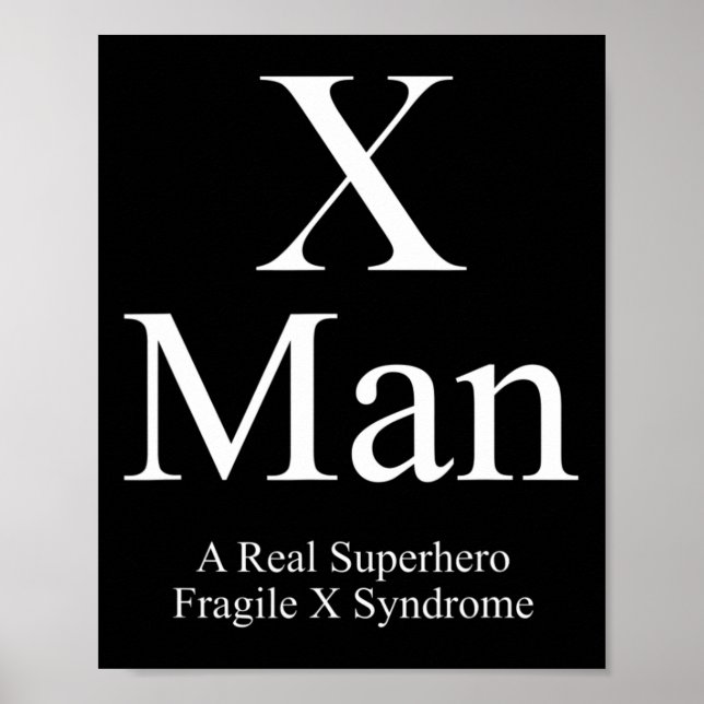 X Man Fragile X Syndrome Awareness Poster (Framsidan)