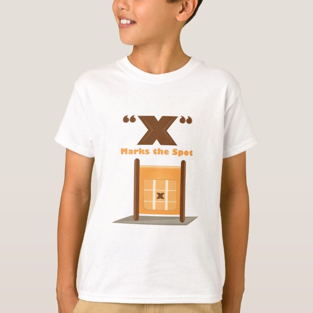 X markerar fläcken tee shirt (Framsida)