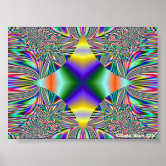 X Markerar platsen Poster