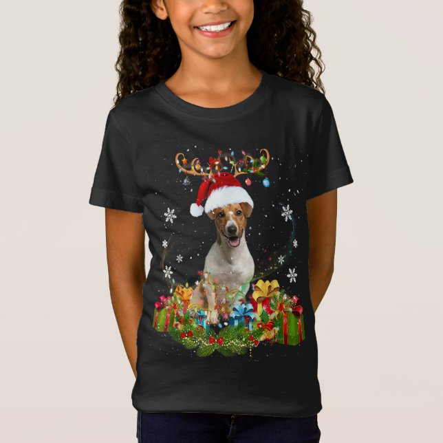 X-Mas Fox-julafton, Ljus, fin Vild Djurdesign T Shirt (Framsida)