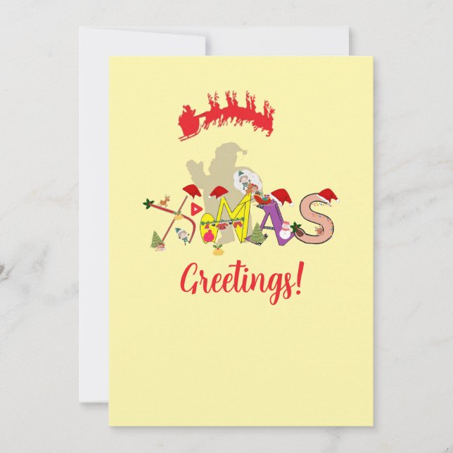 X-mas Hälsning Julkort (Framsida)