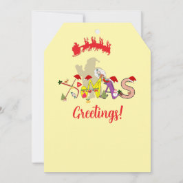 X-mas Hälsning Julkort