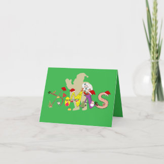 X-mas Hälsning Tack Kort