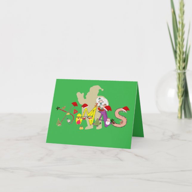 X-mas Hälsning Tack Kort (Framsida)