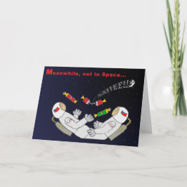 X-mas i utrymme helgkort