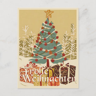 X-Mas Motiv, mit Geschenken unterm Weihnachtsbaum Helg Vykort