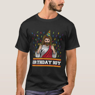 X Mas Roliga Jesus Födelsedagspresenter För Barn V T Shirt