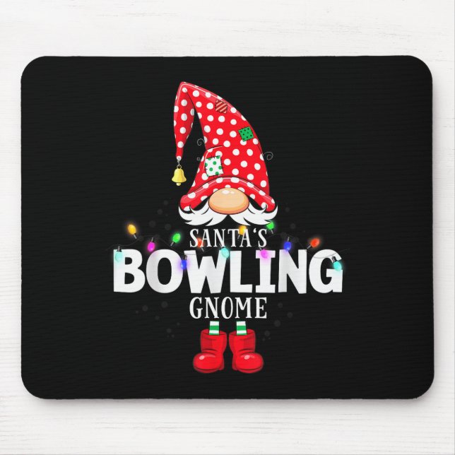 X-mas Santa's Bowling Gnome Christmas Matching  Musmatta (Framsidan)