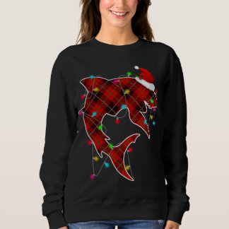 X-Mas Shark Ocean Sea Fish Jul Ljus Whale T Shirt