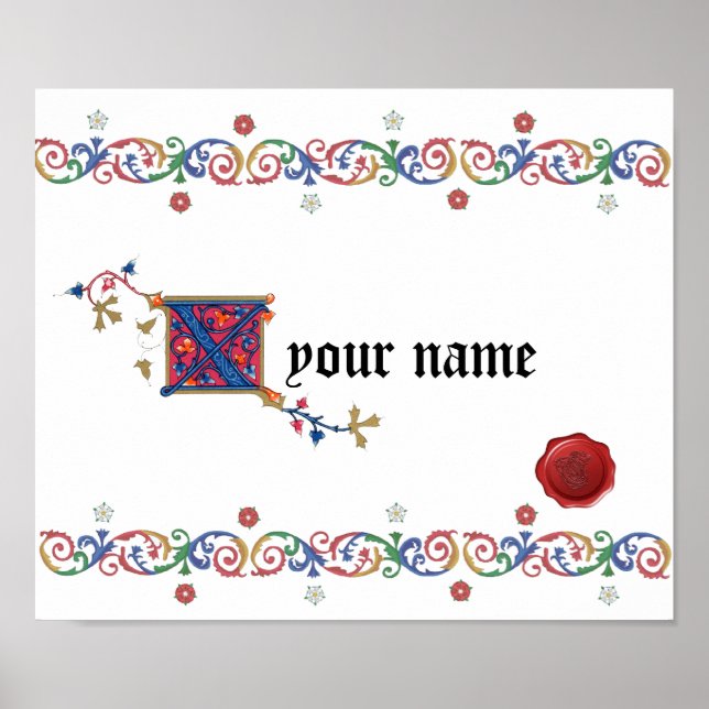 X medeltida Poster (Framsidan)