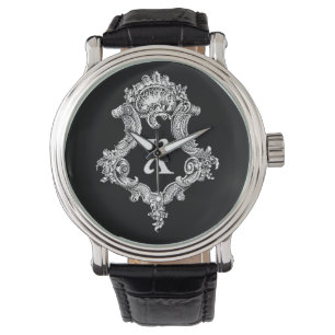 X Monogram Inital Watch Armbandsur