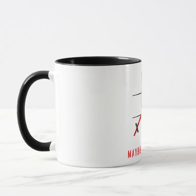 x och o, kanske i morgon mugg (Vänster)