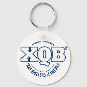 x.Q.B. dåligaSpellers av Amerika. Keychain. Nyckelring