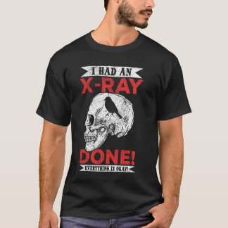 X-Ray Black Humor och Macabre Stil T Shirt