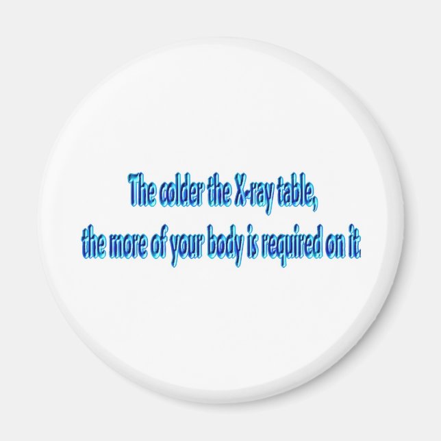 X-Ray-Bord... Funny Radiology Magnet (Framsidan)